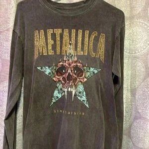 Long sleeve metallica king nothing shirt, size small